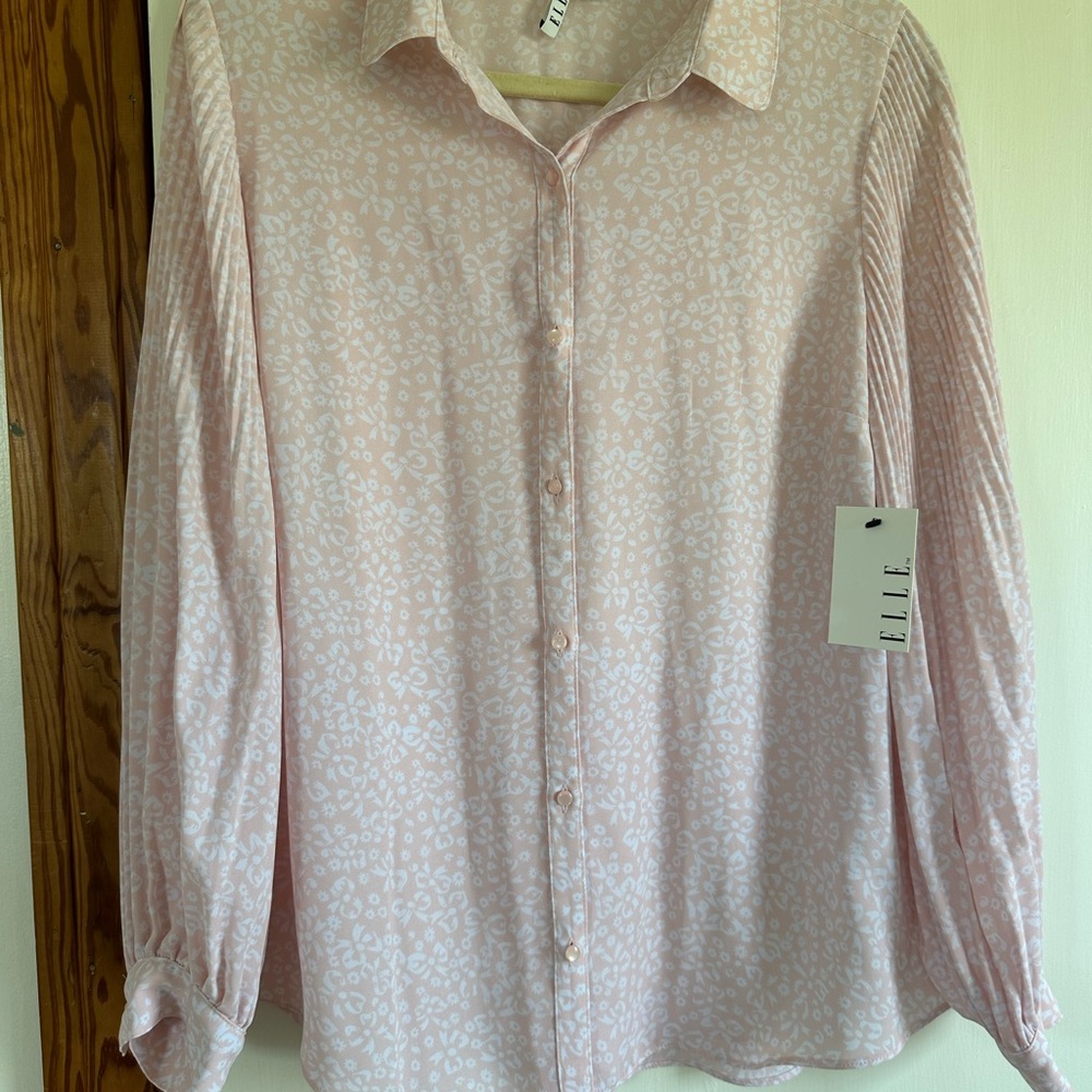 Elle Pink Patterned Women’s Shirt